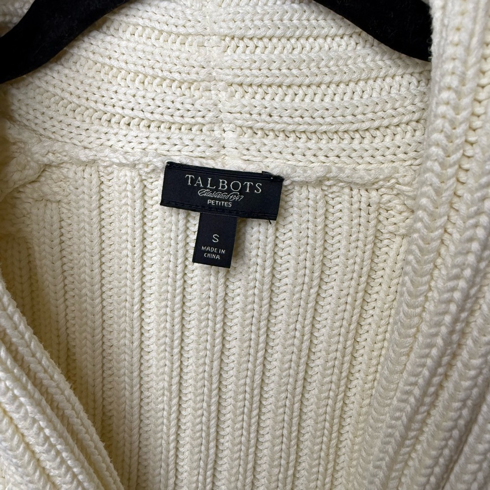 Talbots Ivory Button-Up Cardigan - Picture 3 of 3